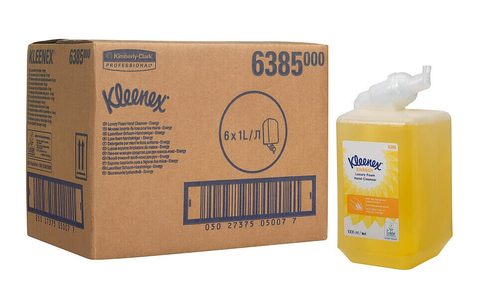 Мыло пенное для рук Kleenex Energy Luxury, 6x1 л