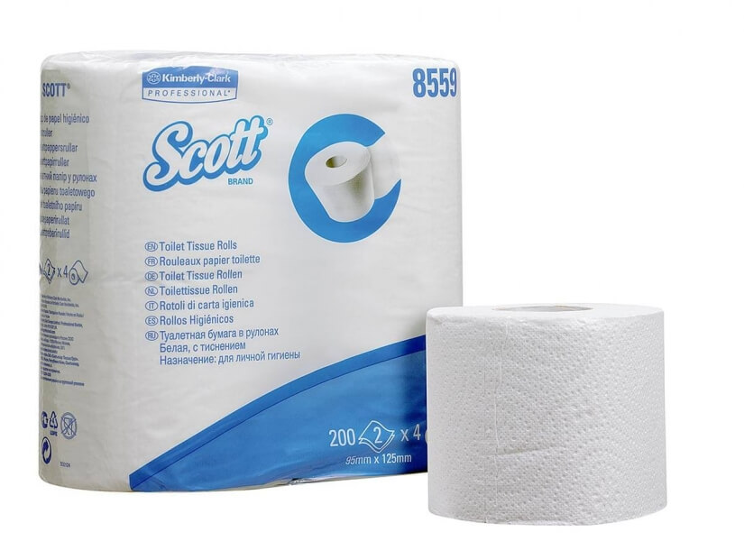 Туалетная бумага SCOTT (24 пакет x 4 рул x 200 лист)