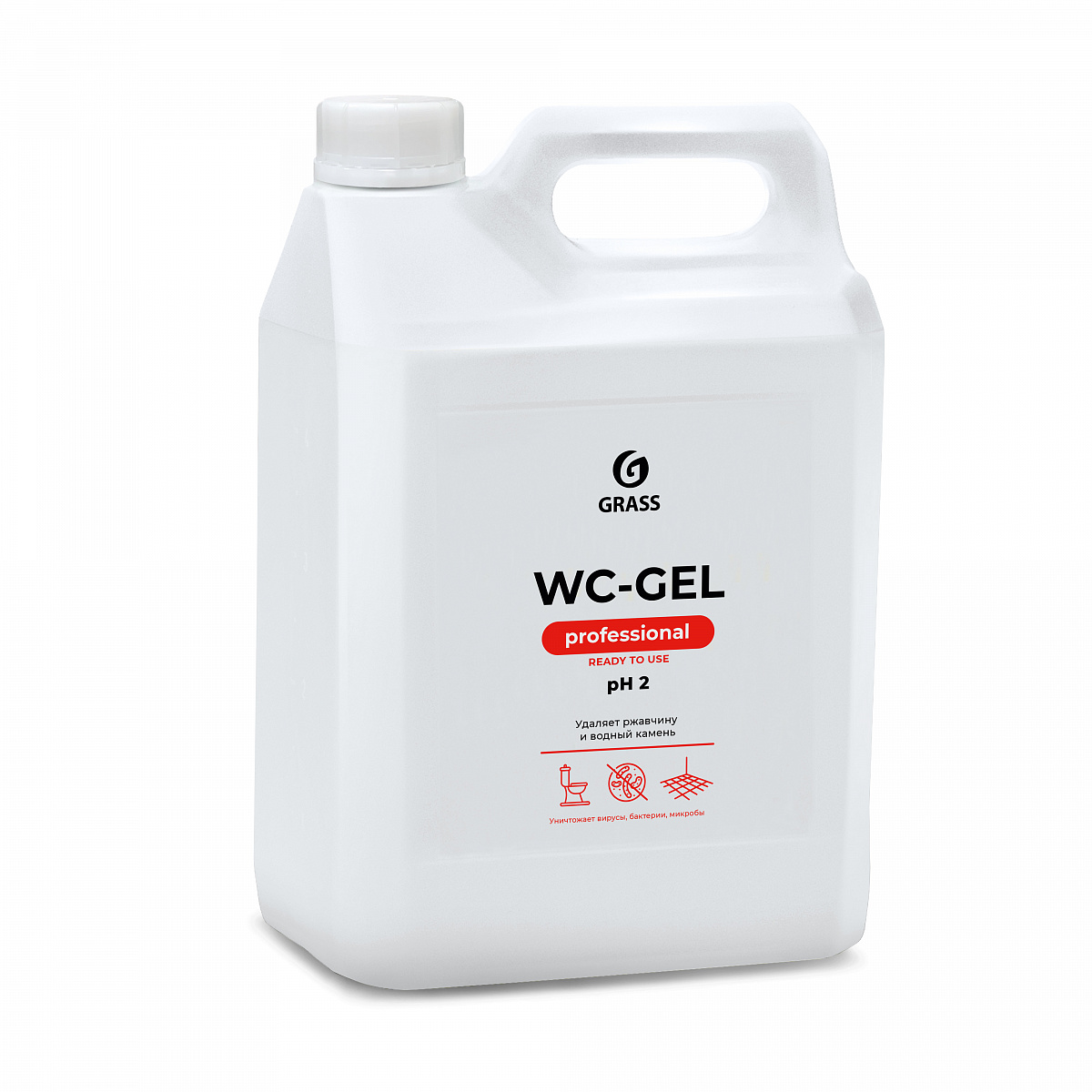 Средство для чистки сантехники Grass WC-gel (5,3 кг) (125203) 