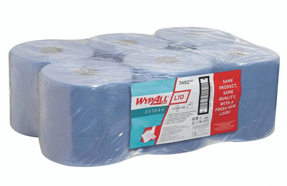 Салфетки WypAll L20, синие, 6x400