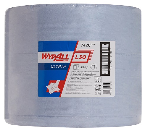 Протирочный материал в рулонах WypAll L30, голубой