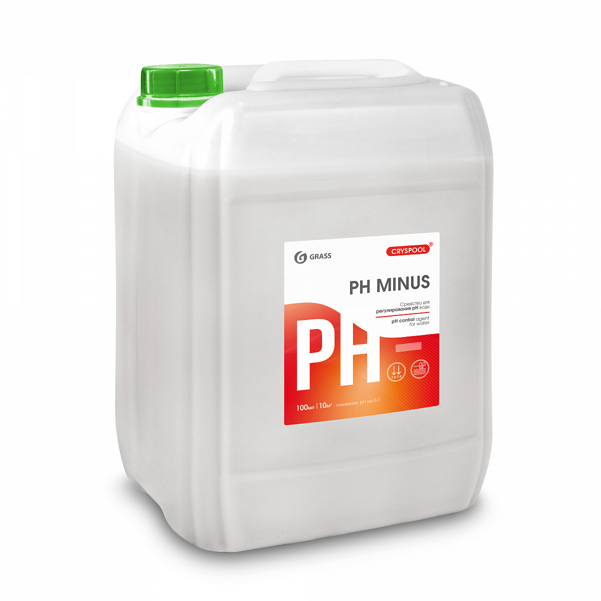 Средство для регулирования pH воды Grass CRYSPOOL pH minus (23 кг) (150009) 