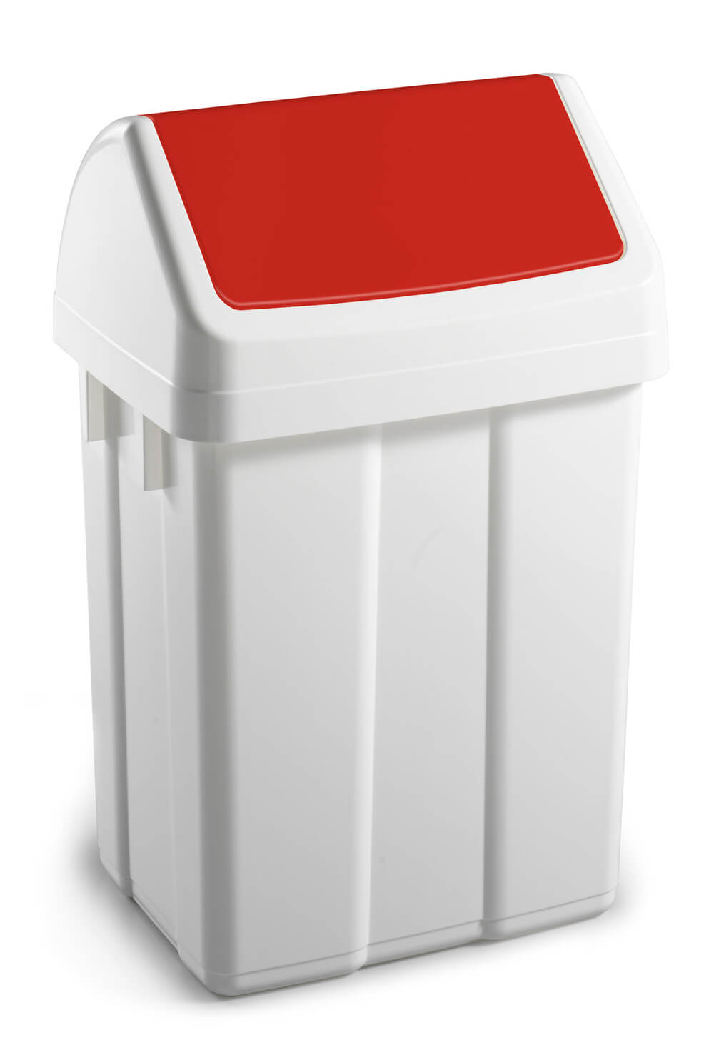 Ведро MAX, пластиковое с качающейся крышкой, цвет крышки красный , 25 л (00005201) 