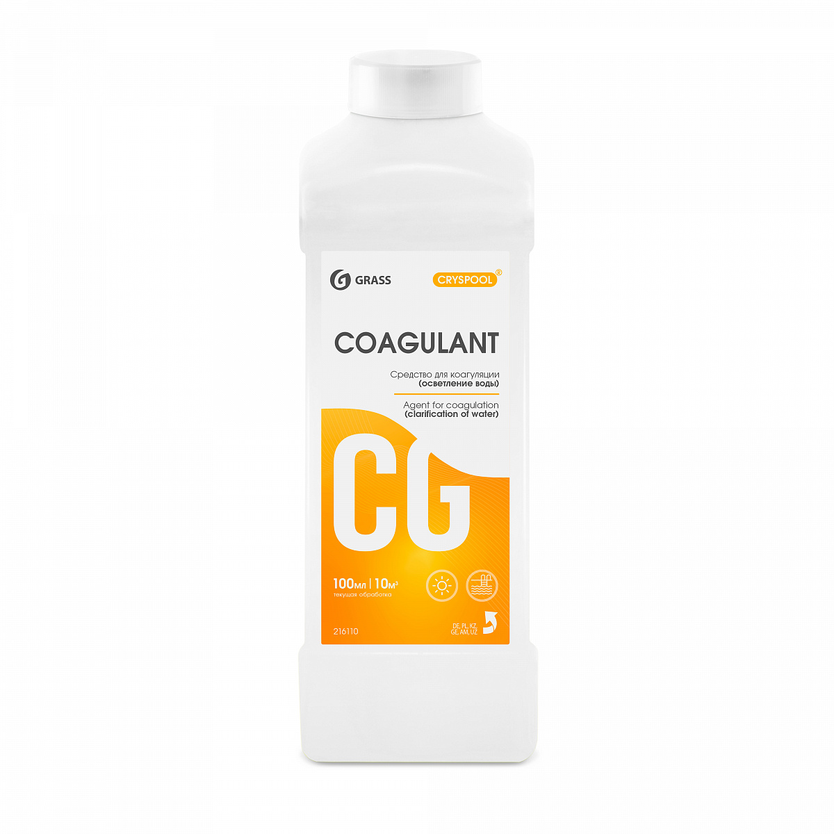 Средство для коагуляции воды Grass CRYSPOOL Coagulant (1 л) (150004) 