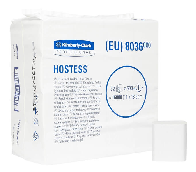 Туалетная бумага Hostess Natura, 32*500 л