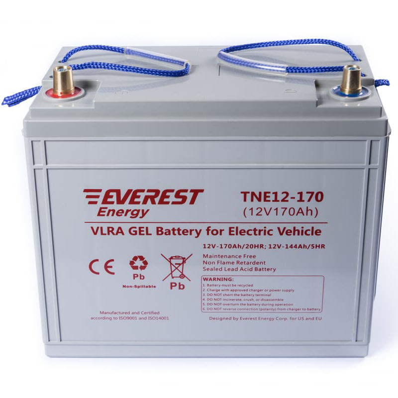 Тяговый гелевый аккумулятор EVEREST Energy TNE 12-170 