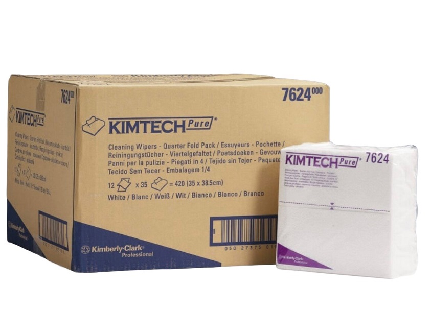 Протирочные салфетки Kimberly-Clark Kimtech Pure 7624 (12 упак*35 шт)