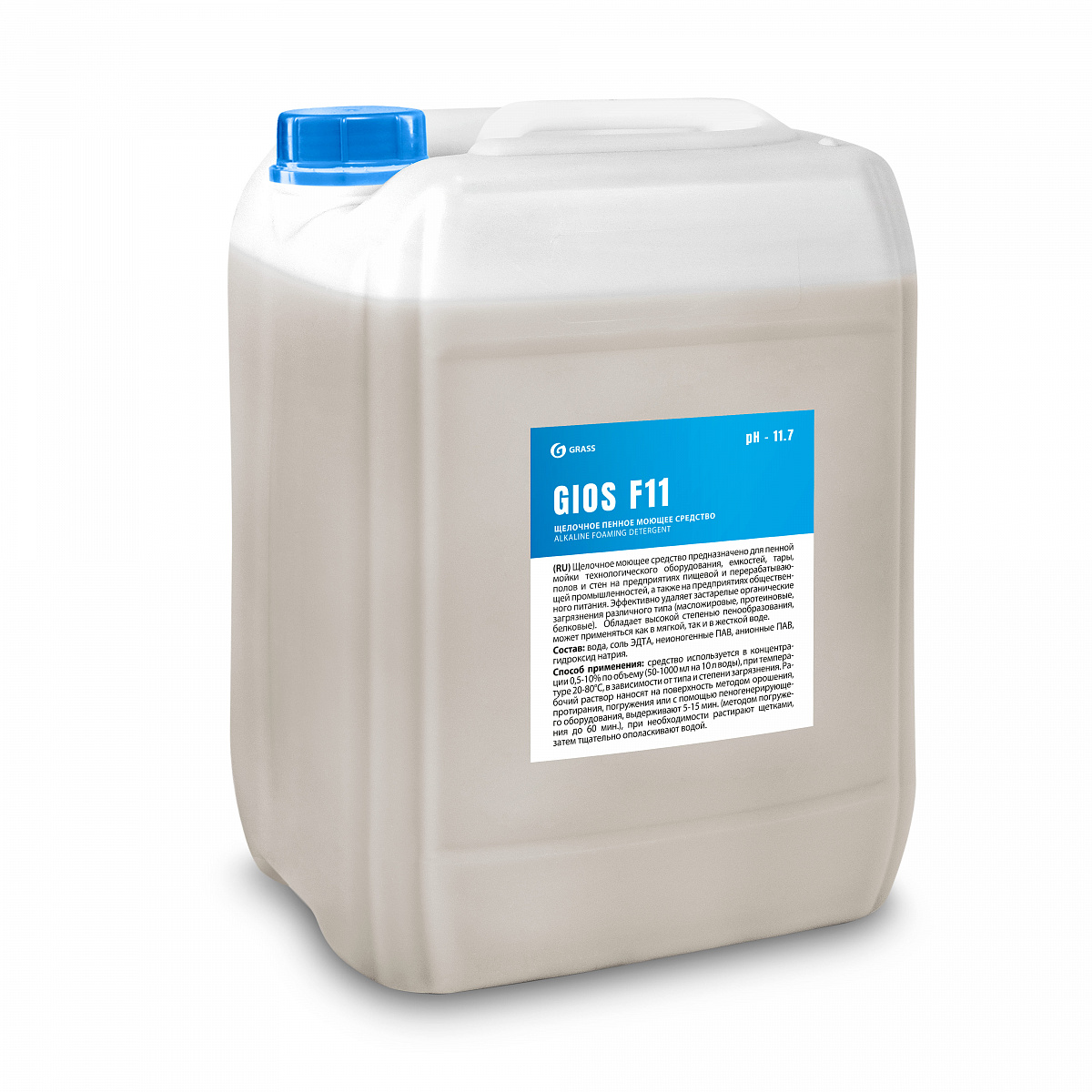Щелочное пенное моющее средство для жесткой воды Grass GIOS F 11 (19 л) (550034) 