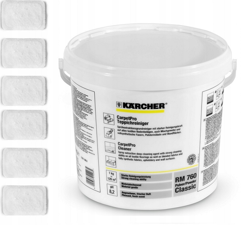 Таблетки чистящего средства Karcher CarpetPro RM 760 (200 шт) (6.295-851.0) 