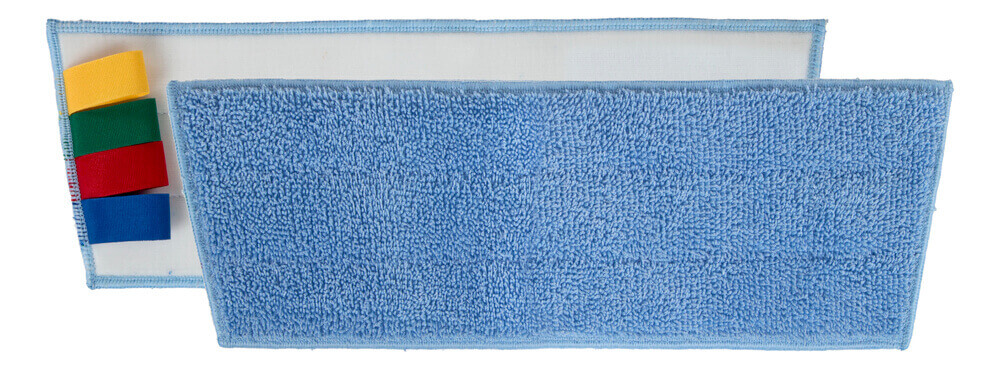 Моп Microblue на липучках для гладких полов, голубой, микрофибра, 40*12 см (00000727) 