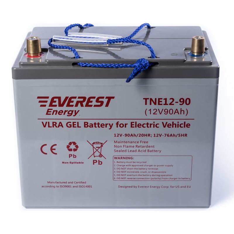 Тяговый гелевый аккумулятор EVEREST Energy TNE 12-90 