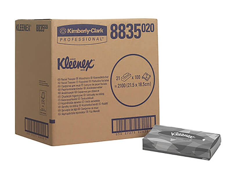 Салфетки для лица Kleenex 8835, 21x100 листов