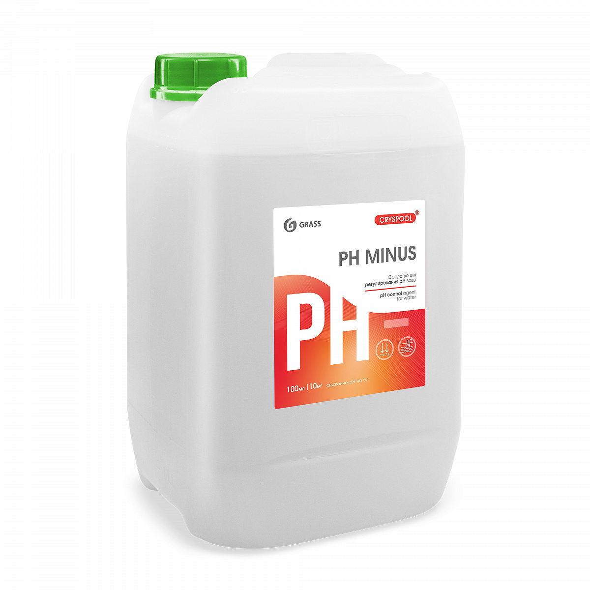 Средство для регулирования pH воды Grass CRYSPOOL pH minus (12 кг) (150003) 