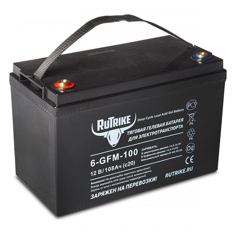 Аккумуляторная батарея RuTrike 6-GFM-100 