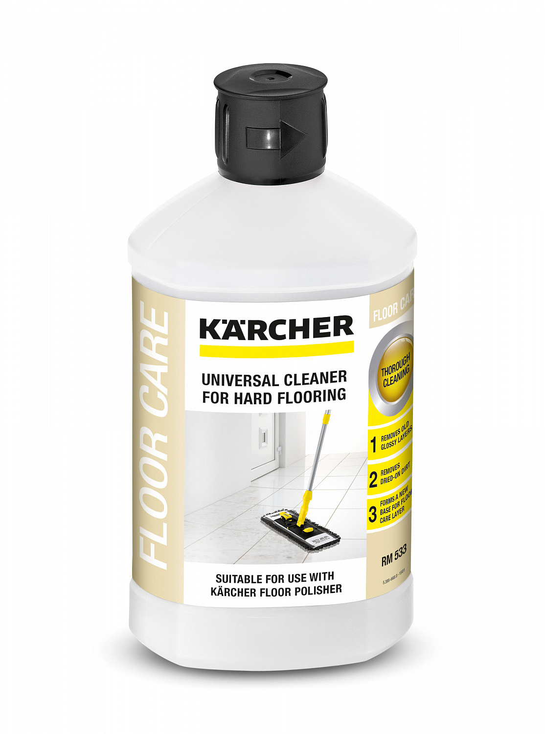 Средство для общей чистки твердых напольных покрытий Karcher RM 533 (1 л) (6.295-775.0) 